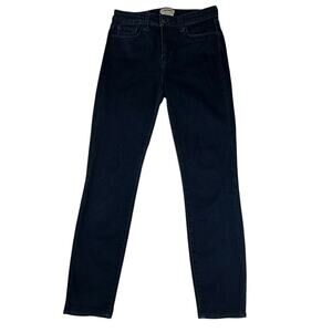 L’Agence Margot High Rise Skinny Dark Eclipse Wash Cropped Jeans Size 27